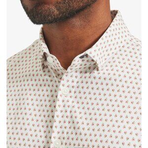Mizzen + Main Men's Leeward Dress Shirt SZ XXL Trim Fit Long Sleeve Geo Floral